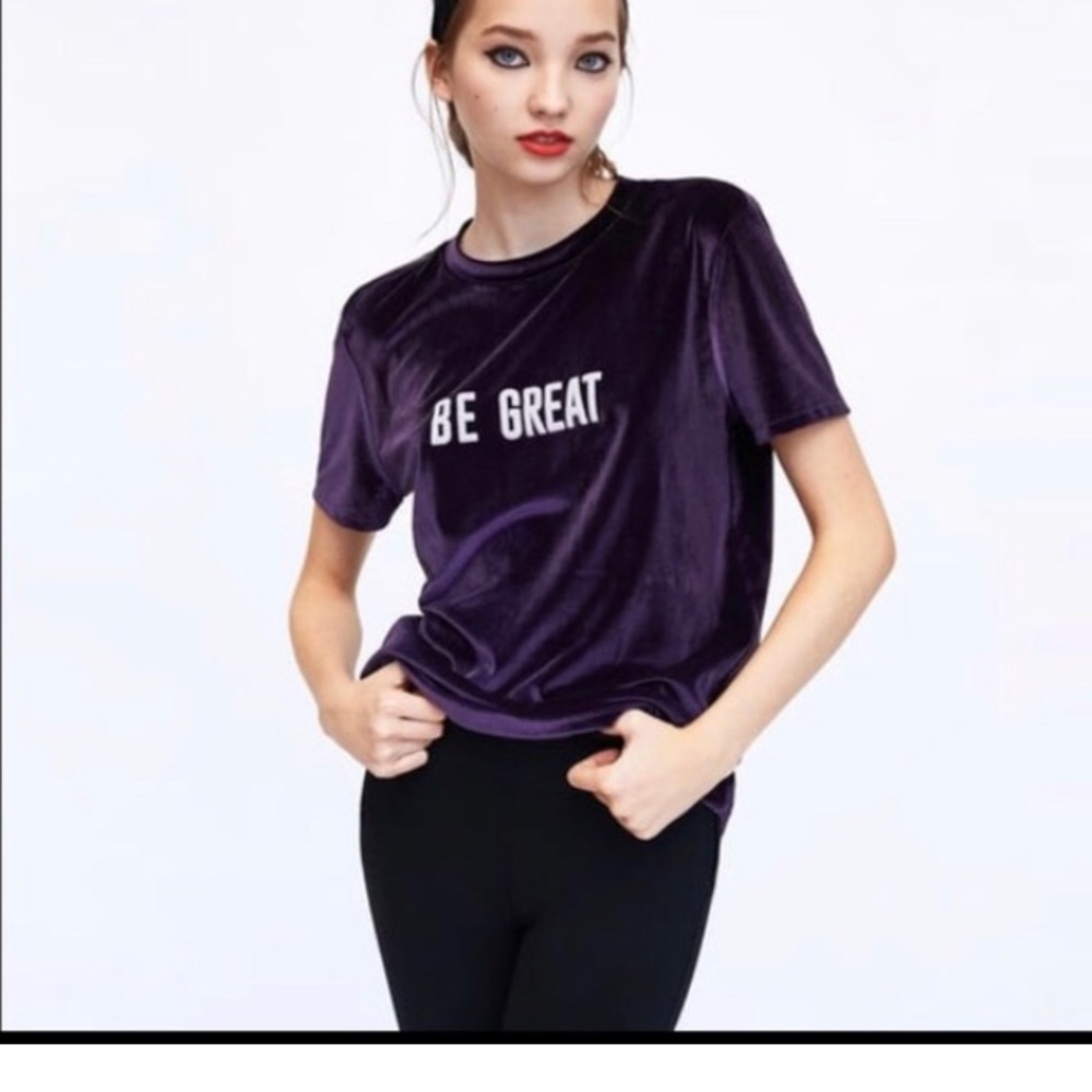 ZARA “BE GREAT” SHIRT
